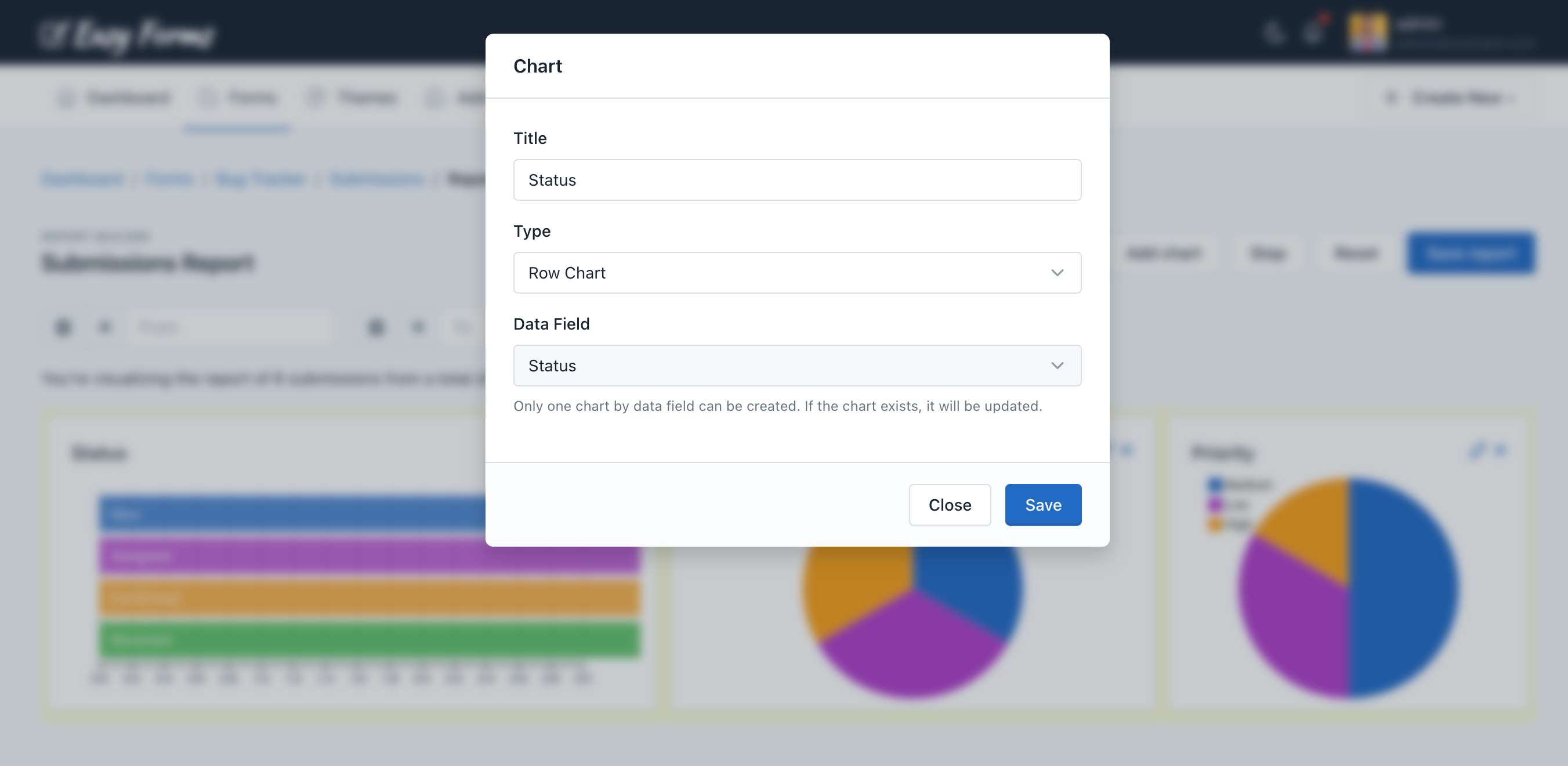 Report Builder - Edit Chart